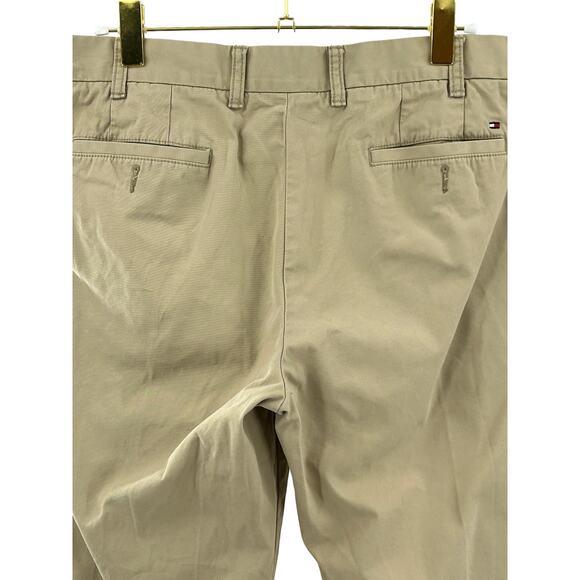 Tommy Hilfiger Custom Fit Khaki Tan Chino Pants Mens 38 x 30 Business Casual - Picture 8 of 9